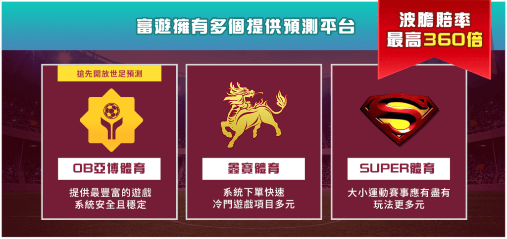 有哪些運彩系統可下場中投注?